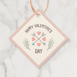 Alla hjärtans dag - pilar gåvor etiketter