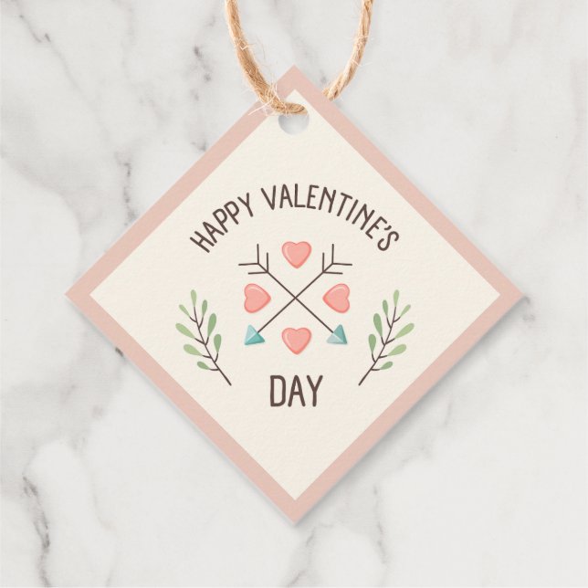 Alla hjärtans dag - pilar gåvor etiketter (Baksida)