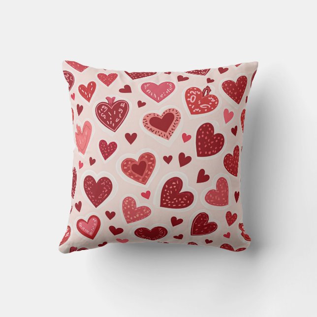 Alla hjärtans dag Pillow Cushion Kudde (Baksida)