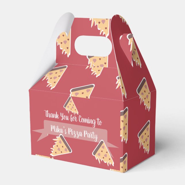 Alla hjärtans dag Pizzafest Barnkalas  Presentaskar (Framsidan Sidan)