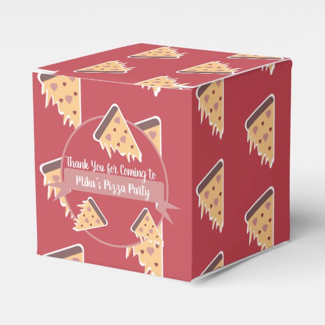 Alla hjärtans dag Pizzafest Barnkalas  Presentaskar (Framsidan Sidan)