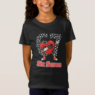 Alla hjärtans dag Pojkar Barn Flickor Hjärtan Dabb T Shirt