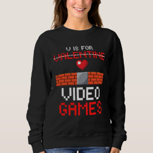 Alla hjärtans dag pojkar barn son V Är För Tv-Spel T Shirt