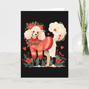 Alla hjärtans dag Poodle Älskare Tröja Min Hund Är Kort