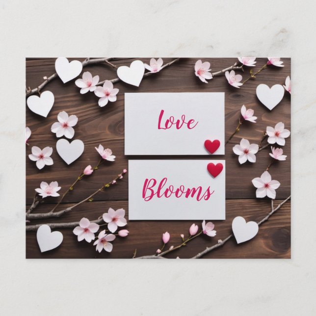 Alla hjärtans dag, postkorsning vykort (Framsida)