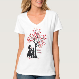 Alla hjärtans dag present för par – Kvinnors T-shi T Shirt