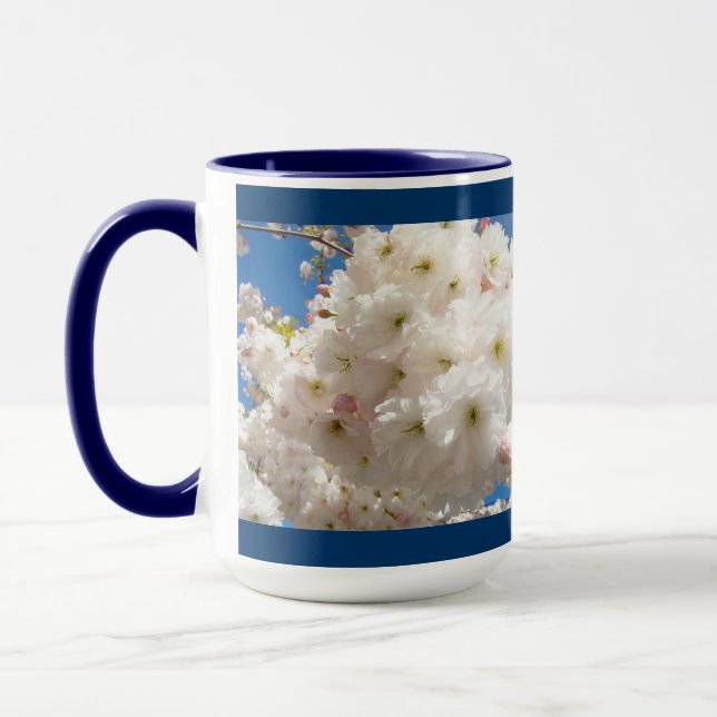 Alla hjärtans dag present Muggar Vit Rosa Blommand (Vänster)