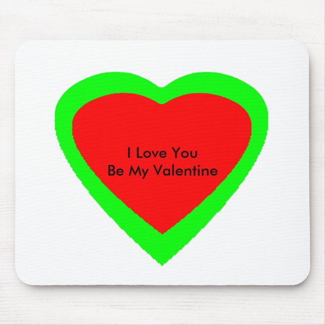 Alla hjärtans dag presenterar MUSEUM Zazzle Musmatta (Framsidan)