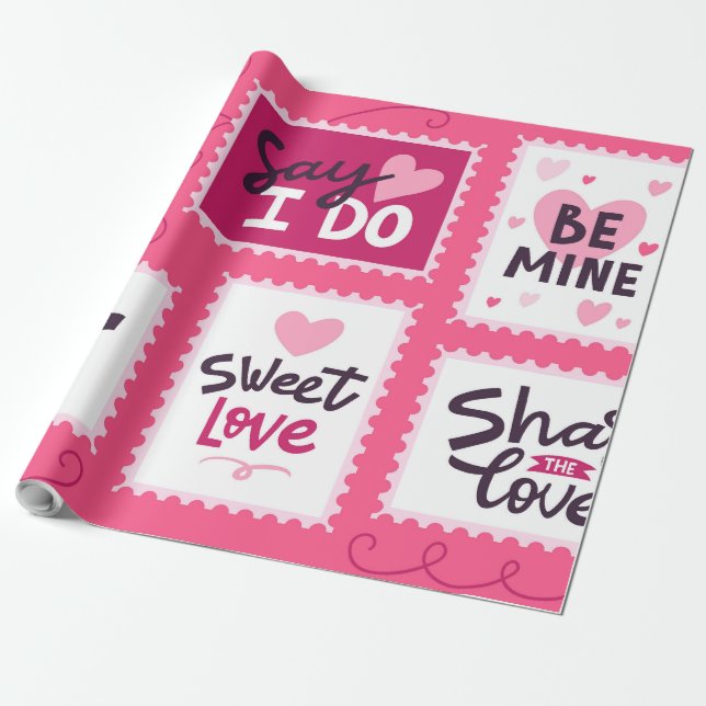 Alla hjärtans dag presentpapper (Utrullad)