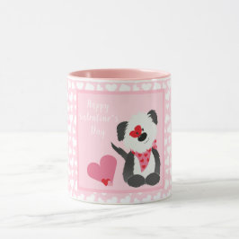 Alla hjärtans dag Puppy Hearts Rosa Mugg
