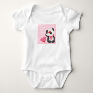 Alla hjärtans dag Puppy Hearts Rosa T Shirt