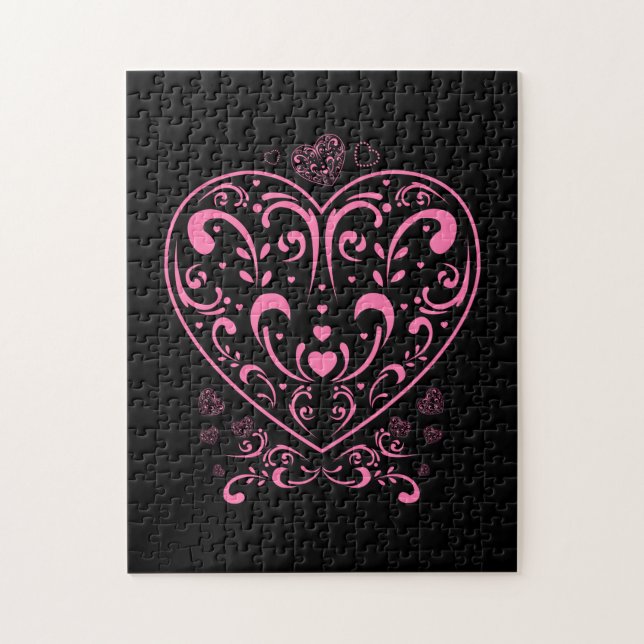 Alla hjärtans dag pussel (Vertikal)