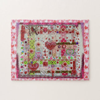 Alla hjärtans dag Puzzle Collage Pussel