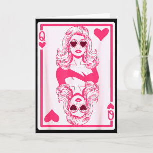 Alla hjärtans dag Queen Of Hearts Flickor Bff Gale Kort