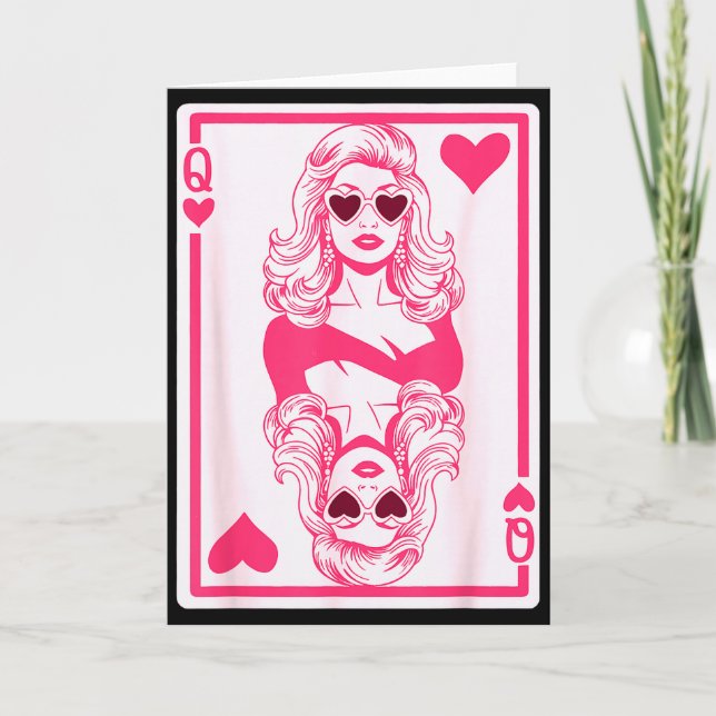 Alla hjärtans dag Queen Of Hearts Flickor Bff Gale Kort (Framsida)