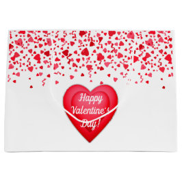 Alla hjärtans dag Red Confetti Hearts Personlig