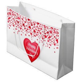 Alla hjärtans dag Red Confetti Hearts Personlig
