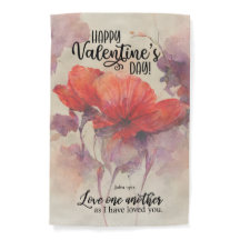 Alla hjärtans dag Red Flowers Bible Verse Christia