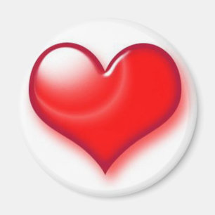 Alla hjärtans dag Red Heart Magnet