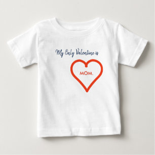 Alla hjärtans dag Red Heart Personlig Namn Text T Shirt