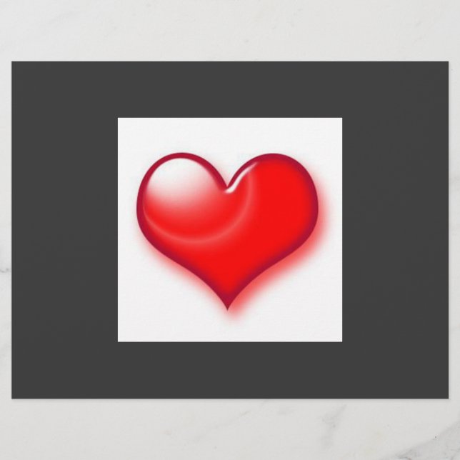 Alla hjärtans dag Red Heart Reklamblad (Framsidan)