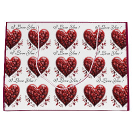 Alla hjärtans dag Red Hearts I Kärlek You