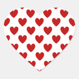 Alla hjärtans dag Red Kärlek Hearts Stickers Hjärtformat Klistermärke
