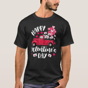 Alla hjärtans dag Red Lastbil med Brev Postal T Shirt