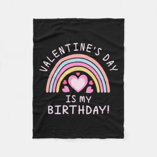 Alla hjärtans dag Regnbåge Fleecefilt