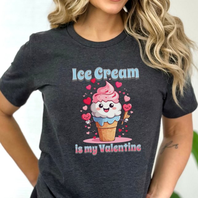 Alla hjärtans dag, rolig is- och glass t shirt (Skapare uppladdad)