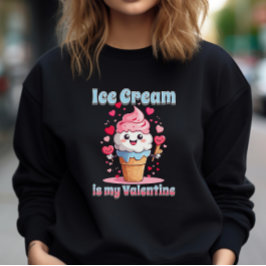 Alla hjärtans dag, rolig is- och glass t shirt