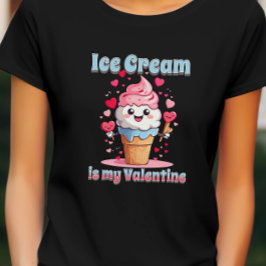 Alla hjärtans dag, rolig is- och glass t shirt