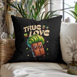 Alla hjärtans dag, rolig kawaii pistaschchoklad kudde