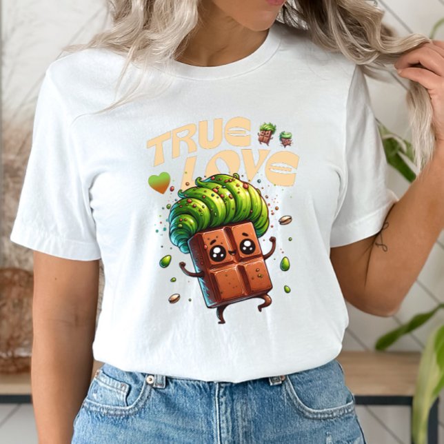 Alla hjärtans dag, rolig kawaii pistaschchoklad t shirt (Skapare uppladdad)