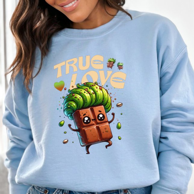 Alla hjärtans dag, rolig kawaii pistaschchoklad t shirt (Skapare uppladdad)