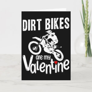 Alla hjärtans dag Roliga Dirt Bikes Är Min Älsklin Kort