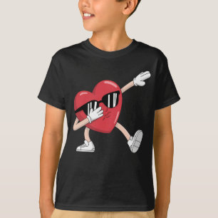 Alla hjärtans dag Roliga pojkar flickor dabbar hjä T Shirt