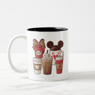 Alla hjärtans dag Roligt Latte Kaffe Älskare Två-Tonad Mugg