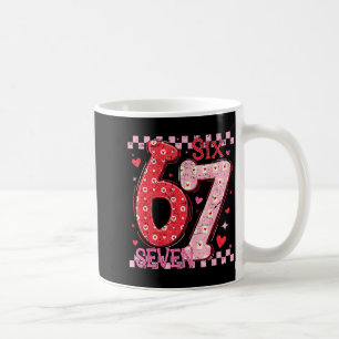 Alla hjärtans dag Roligt Sex Sju 6 7 Meme Slang Mä Kaffemugg