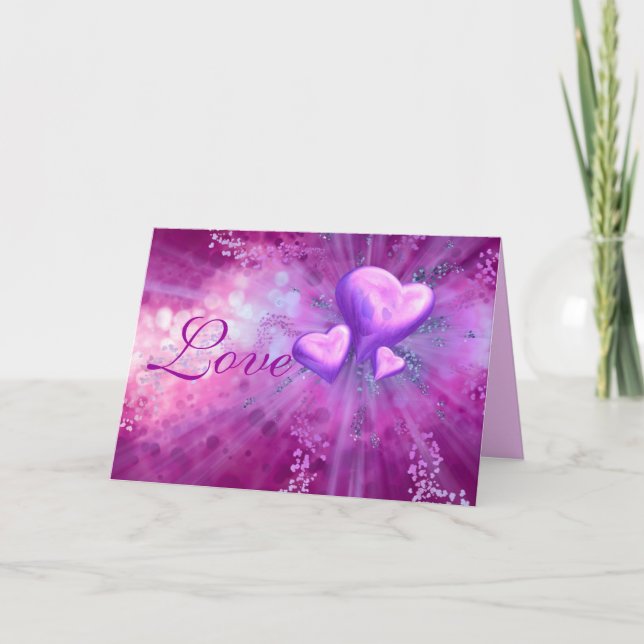 Alla hjärtans dag Romantic Hälsning Helgkort (Framsida)