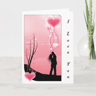 Alla hjärtans dag Romantic Kärlek Helgkort