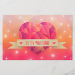 Alla hjärtans dag Romantic Kärlek Modern Brevpapper