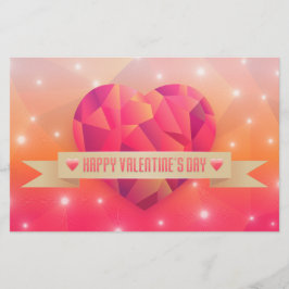 Alla hjärtans dag Romantic Kärlek Modern Brevpapper