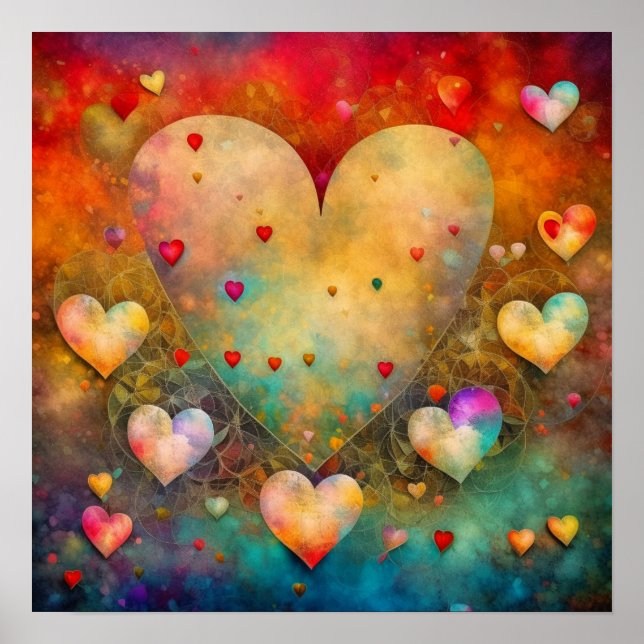 Alla hjärtans dag Romantic Keepie Poster (Framsidan)