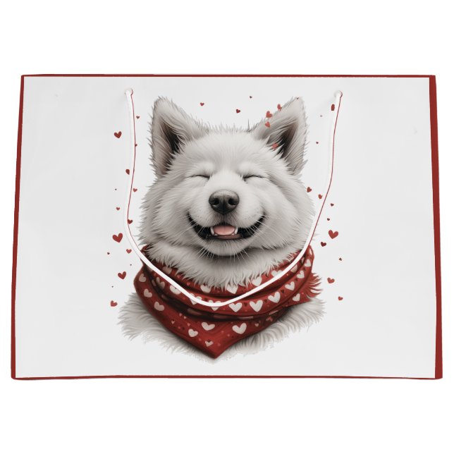 Alla hjärtans dag Samoyed Hund (Framsidan)