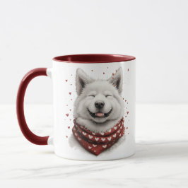Alla hjärtans dag Samoyed Hund Mugg