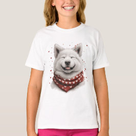 Alla hjärtans dag Samoyed Hund T Shirt