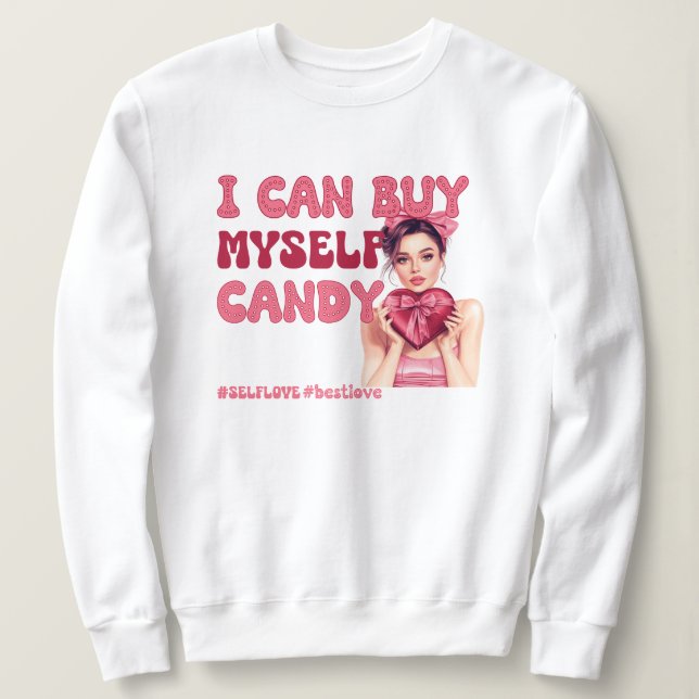 Alla hjärtans dag Self kärlek T Shirt (Design framsida)