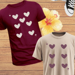 Alla hjärtans dag Sex & Sju Meme Matchande Par T Shirt