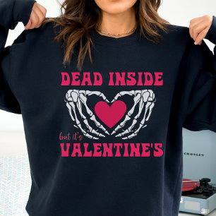 Alla hjärtans dag Skeleton, en fin Gothic Valentin T Shirt